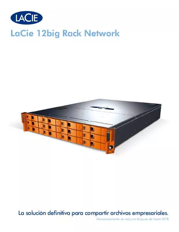 Mode d'emploi LACIE 12BIG RACK NETWORK