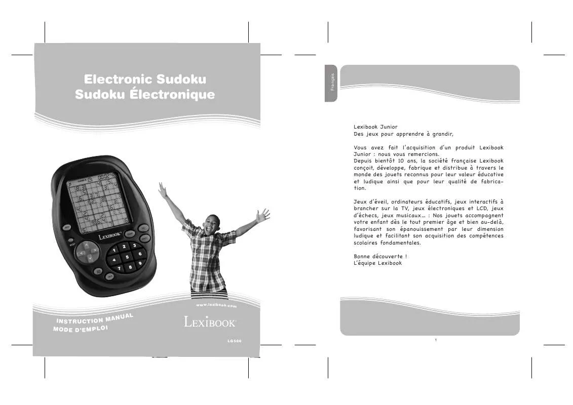 Mode d'emploi LEXIBOOK LG500