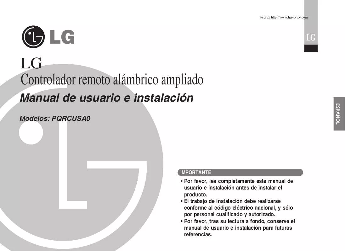 Mode d'emploi LG PQRCUSA0