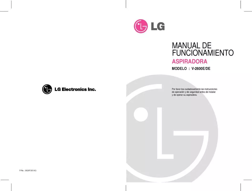 Mode d'emploi LG V-2600E