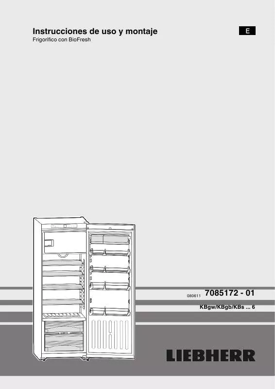 Mode d'emploi LIEBHERR KBS 3864