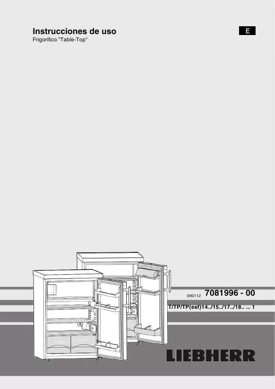 Mode d'emploi LIEBHERR T 1410