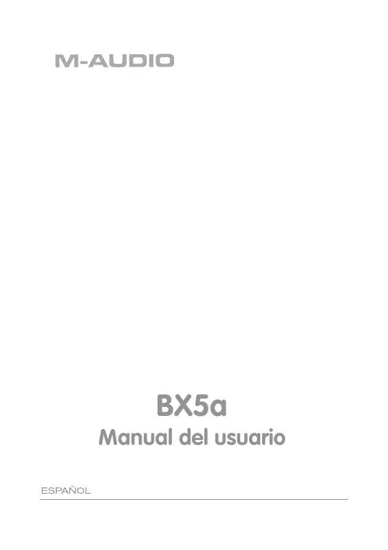 Mode d'emploi M-AUDIO BX5A