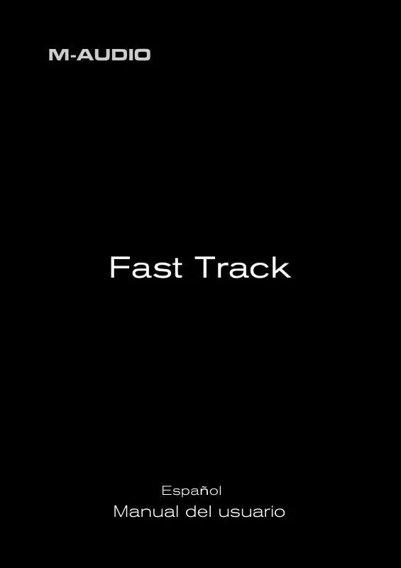 Mode d'emploi M-AUDIO FAST TRACK