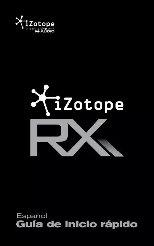 Mode d'emploi M-AUDIO IZOTOPE RX