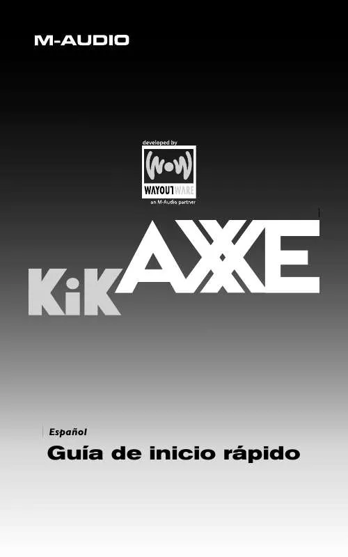 Mode d'emploi M-AUDIO KIK AXXE