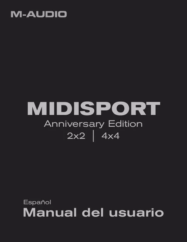 Mode d'emploi M-AUDIO MIDISPORT ANNIVERSAY EDITION 2X2