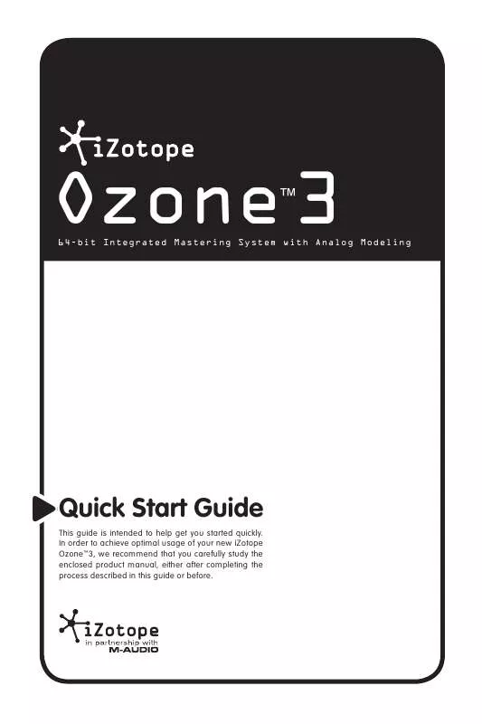 Mode d'emploi M-AUDIO OZONE 3