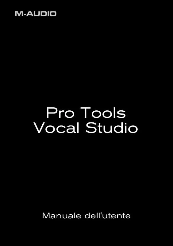 Mode d'emploi M-AUDIO PRO TOOLS VOCAL STUDIO