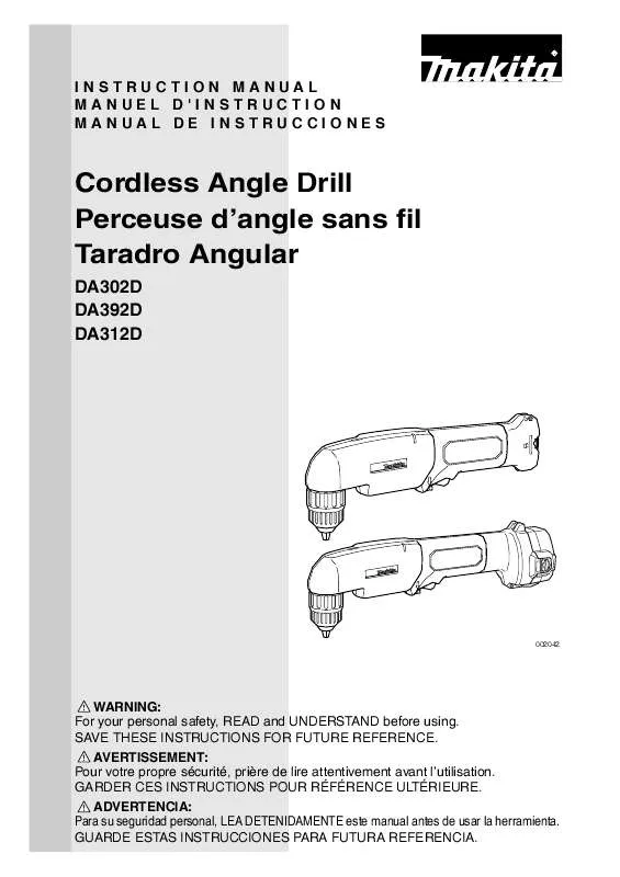 Mode d'emploi MAKITA DA392D