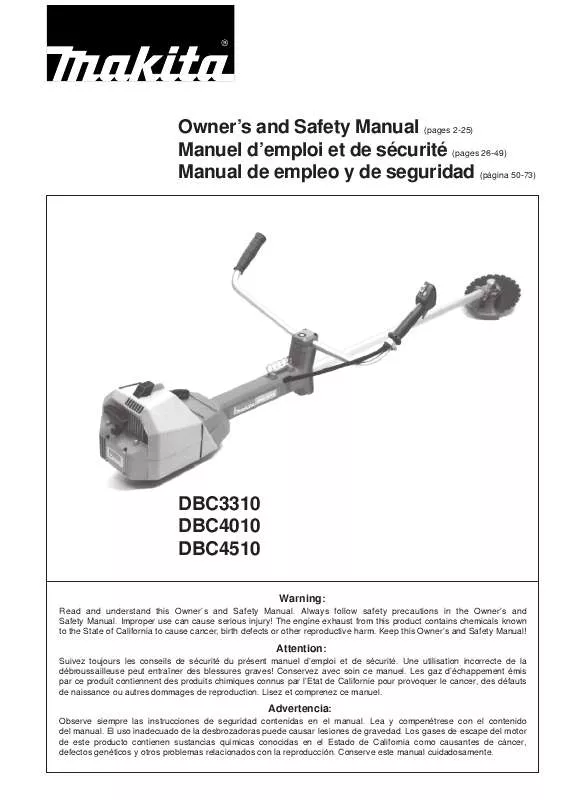 Mode d'emploi MAKITA DBC3310