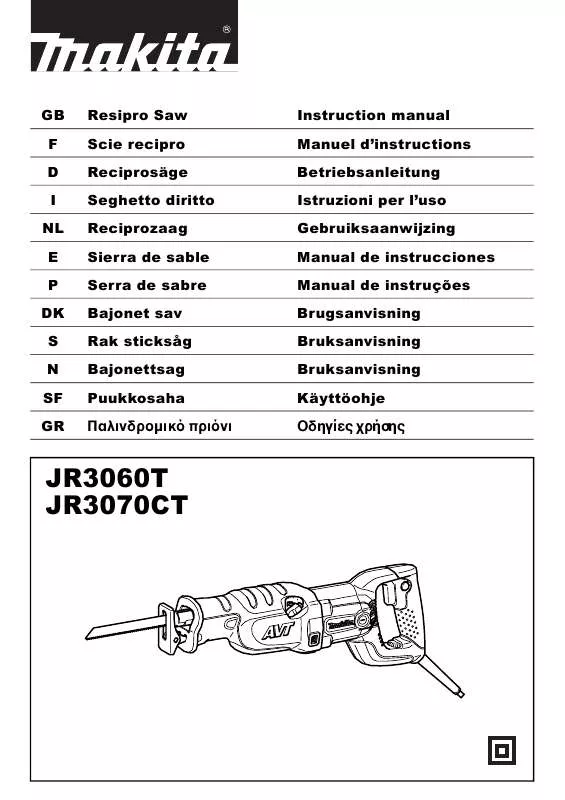 Mode d'emploi MAKITA JR370CT