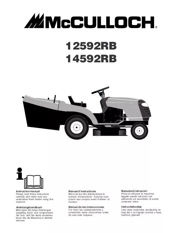 Mode d'emploi MCCULLOCH 12592RB