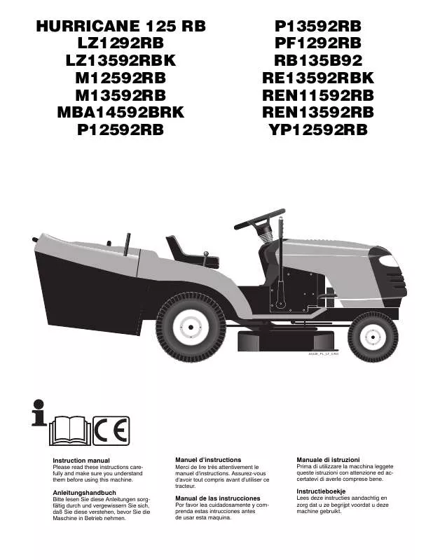 Mode d'emploi MCCULLOCH HURRICANE 125 RB