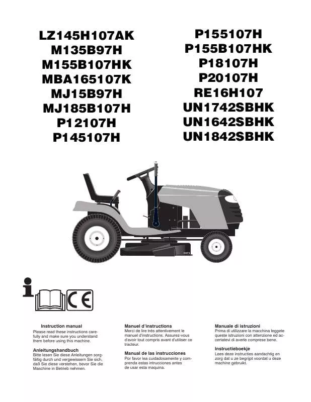 Mode d'emploi MCCULLOCH LZ145H107AK