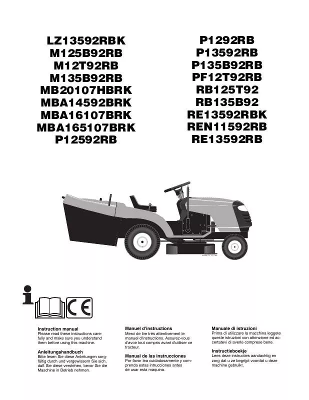 Mode d'emploi MCCULLOCH M125B92RB