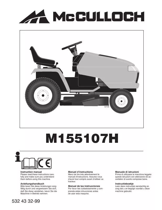 Mode d'emploi MCCULLOCH M155107H