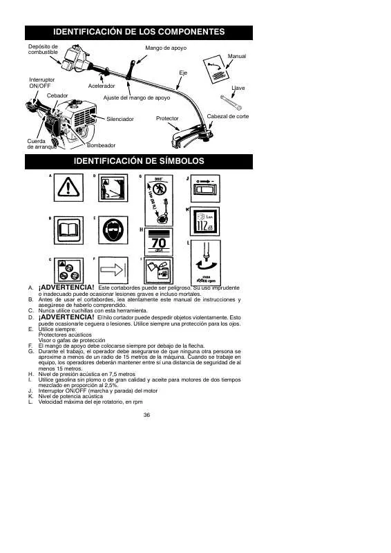 Mode d'emploi MCCULLOCH TRIMMAC 210, 21CC