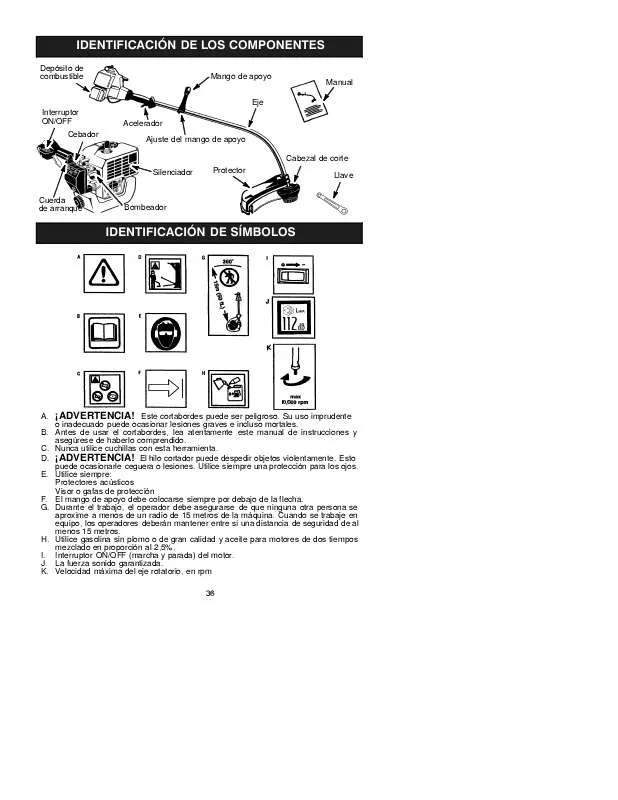 Mode d'emploi MCCULLOCH TRIMMAC 250 25CC