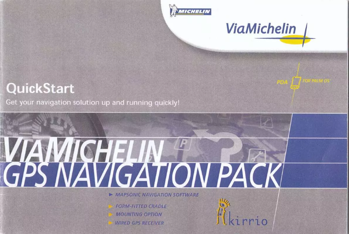 Mode d'emploi MICHELIN GPS NAVIGATION PACK