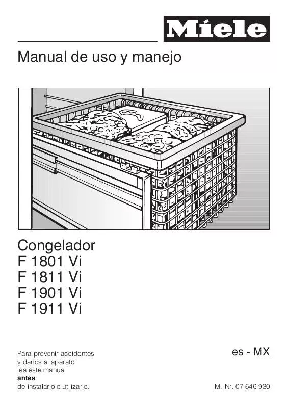 Mode d'emploi MIELE F1911VI