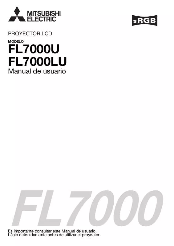 Mode d'emploi MITSUBISHI FL7000LU