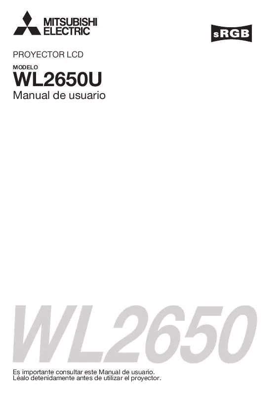 Mode d'emploi MITSUBISHI WL2650