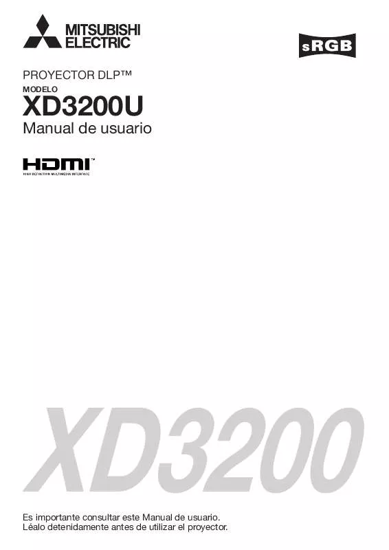 Mode d'emploi MITSUBISHI XD3200U