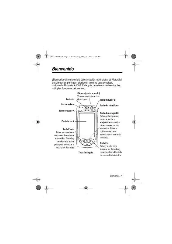 Mode d'emploi MOTOROLA A1000