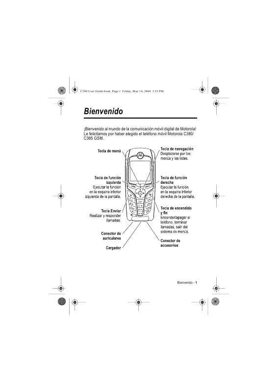 Mode d'emploi MOTOROLA C390