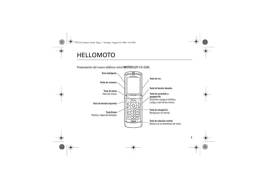 Mode d'emploi MOTOROLA RAZR V3I