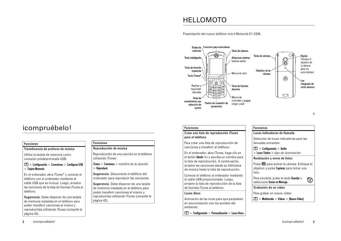 Mode d'emploi MOTOROLA MOTOROKR