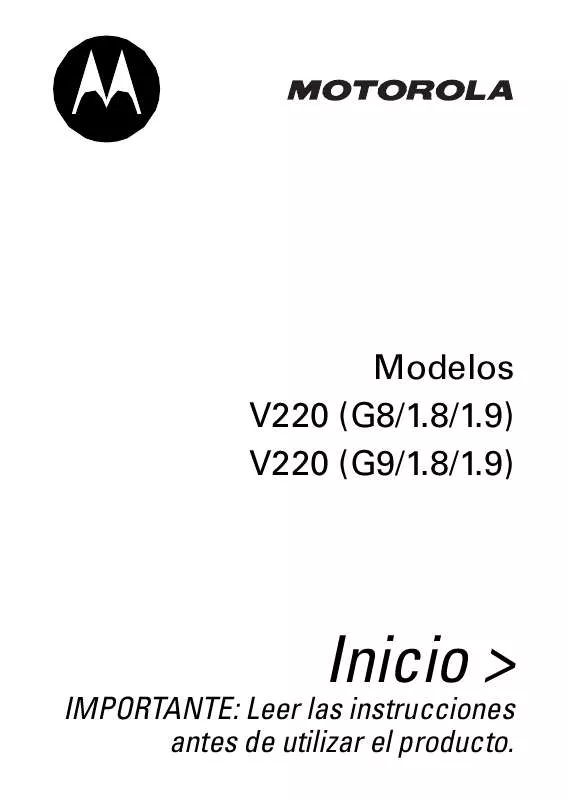 Mode d'emploi MOTOROLA V220