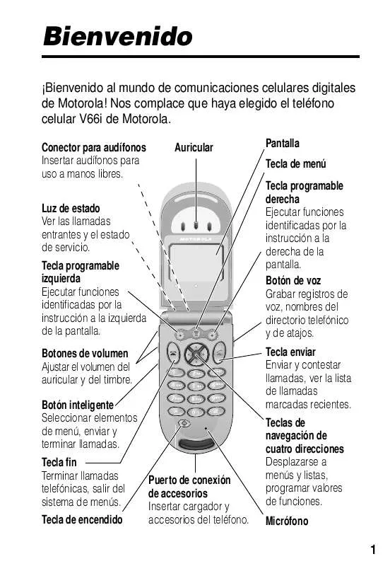 Mode d'emploi MOTOROLA V66I