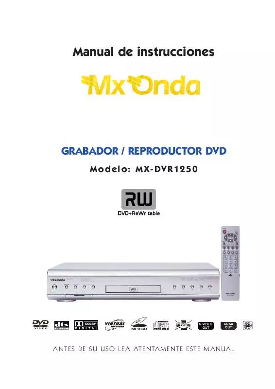 Mode d'emploi MXONDA DVR1250