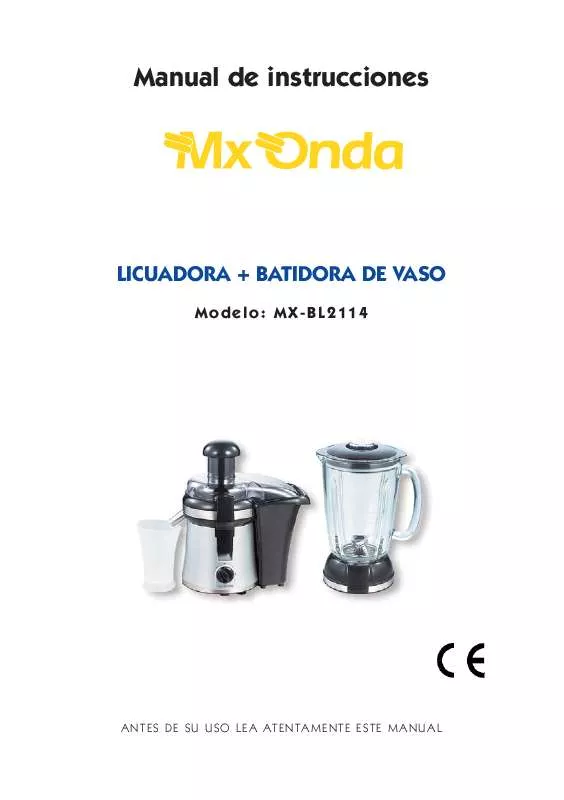 Mode d'emploi MXONDA MX-BL2114