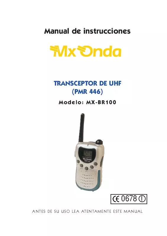 Mode d'emploi MXONDA MX-BR100