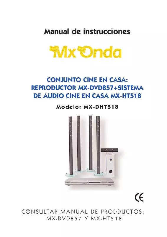 Mode d'emploi MXONDA MX-DHT518