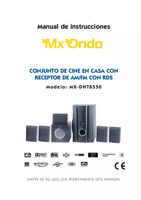 Mode d'emploi MXONDA MX-DHT8550