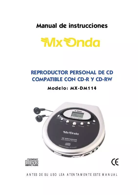 Mode d'emploi MXONDA MX-DM114