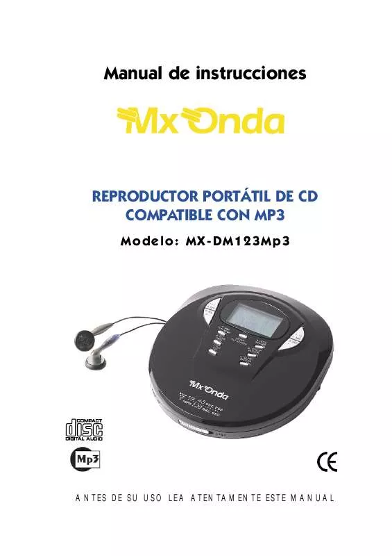 Mode d'emploi MXONDA MX-DM123