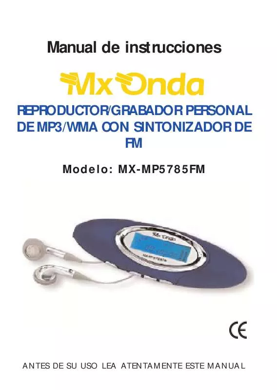 Mode d'emploi MXONDA MX-DM5785