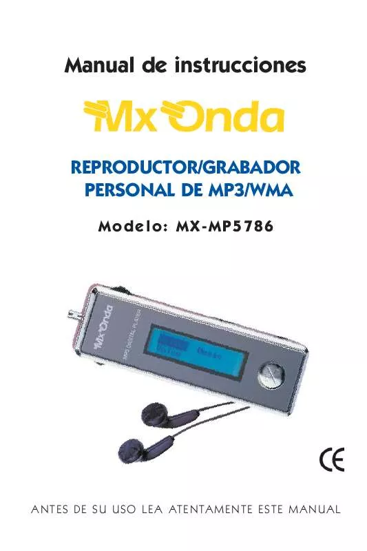 Mode d'emploi MXONDA MX-DM5786