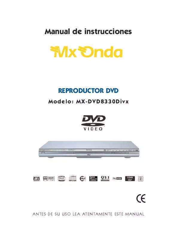 Mode d'emploi MXONDA MX-DVD8330