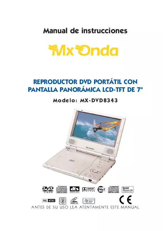 Mode d'emploi MXONDA MX-DVD8343
