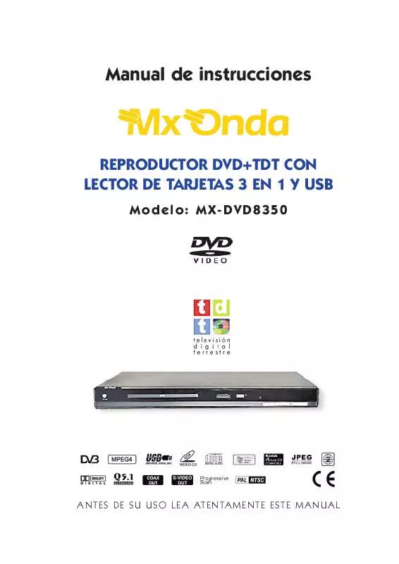 Mode d'emploi MXONDA MX-DVD8350