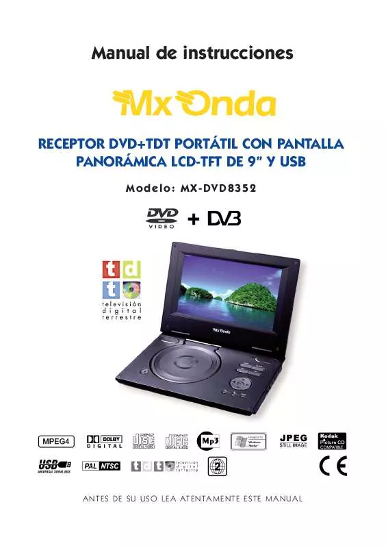 Mode d'emploi MXONDA MX-DVD8352