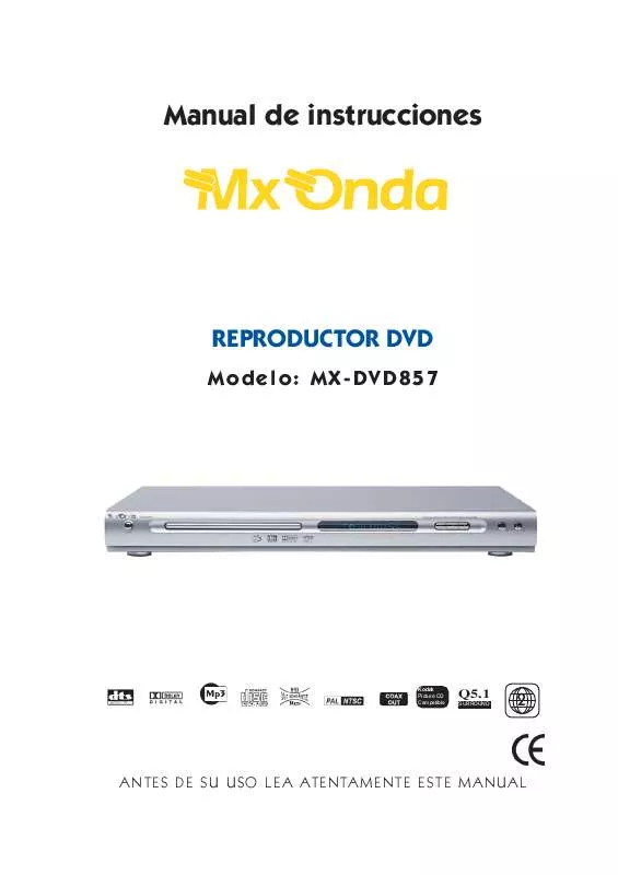 Mode d'emploi MXONDA MX-DVD857