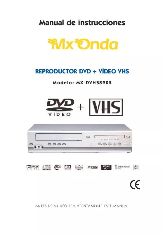 Mode d'emploi MXONDA MX-DVHS8905