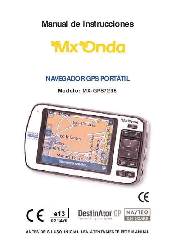 Mode d'emploi MXONDA MX-GPS7235